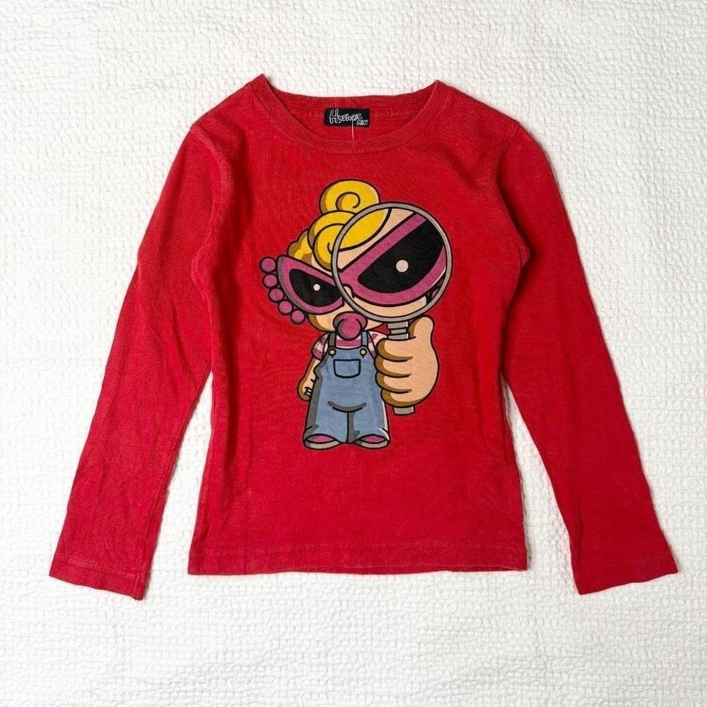 Hysteric Glamour magnifying glass graphic long sleeve